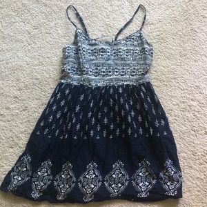 Boho Mini Dress w/ back detail